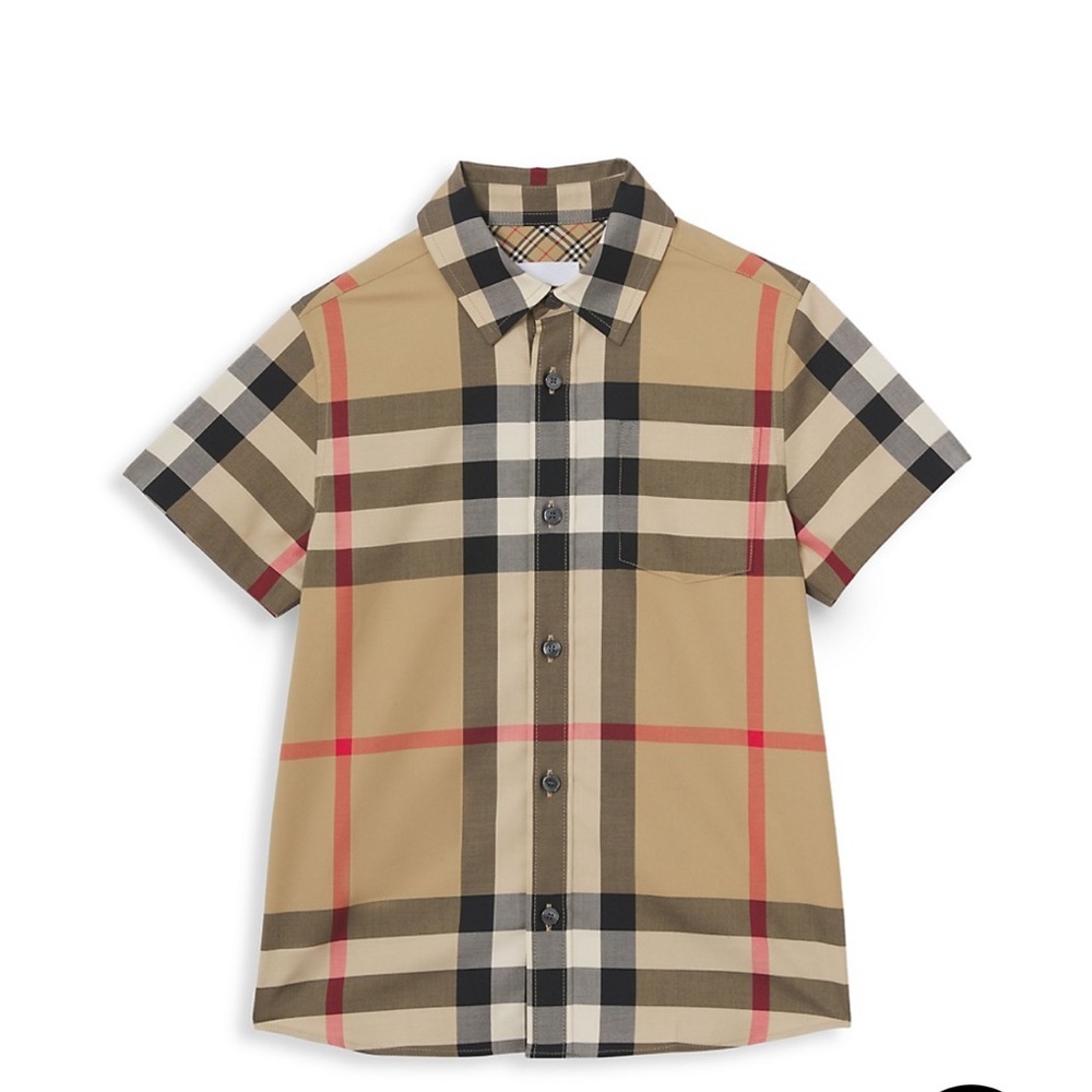 Little Boy's & Boy's Owen Oversized Vintage-Check Short-Sleeve